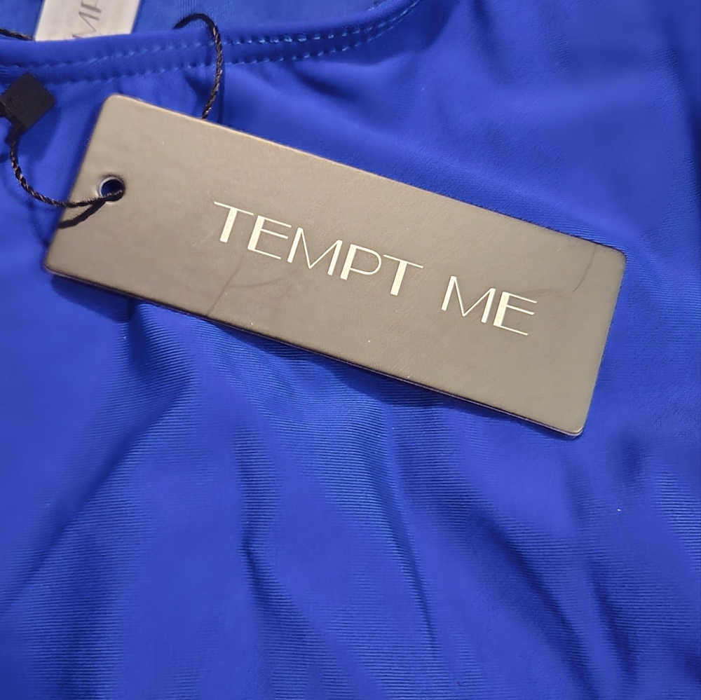Tempt Me Womens One Piece Swimsuit Front Cross Small - Picture 5 of 6